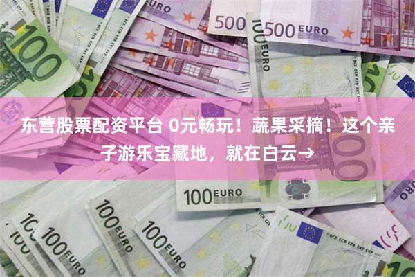 东营股票配资平台 0元畅玩！蔬果采摘！这个亲子游乐宝藏地，就在白云→