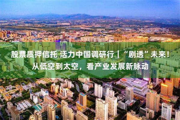 股票质押信托 活力中国调研行｜“剧透”未来！从低空到太空，看产业发展新脉动