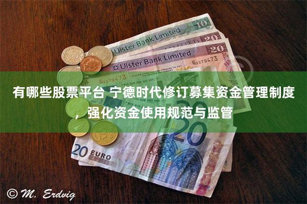 有哪些股票平台 宁德时代修订募集资金管理制度，强化资金使用规范与监管
