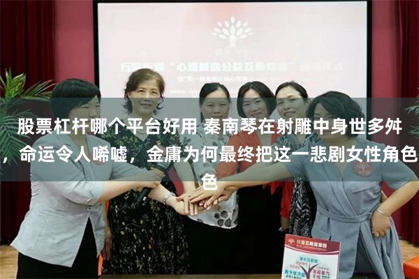 股票杠杆哪个平台好用 秦南琴在射雕中身世多舛，命运令人唏嘘，金庸为何最终把这一悲剧女性角色