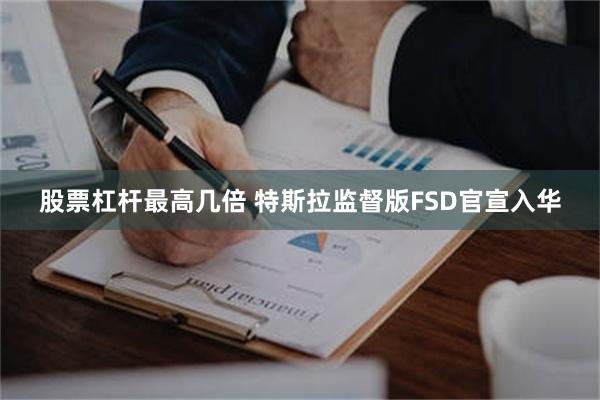 股票杠杆最高几倍 特斯拉监督版FSD官宣入华