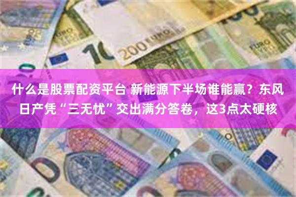 什么是股票配资平台 新能源下半场谁能赢？东风日产凭“三无忧”交出满分答卷，这3点太硬核