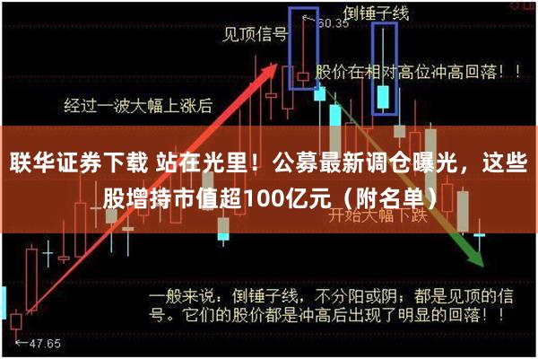 联华证券下载 站在光里！公募最新调仓曝光，这些股增持市值超100亿元（附名单）