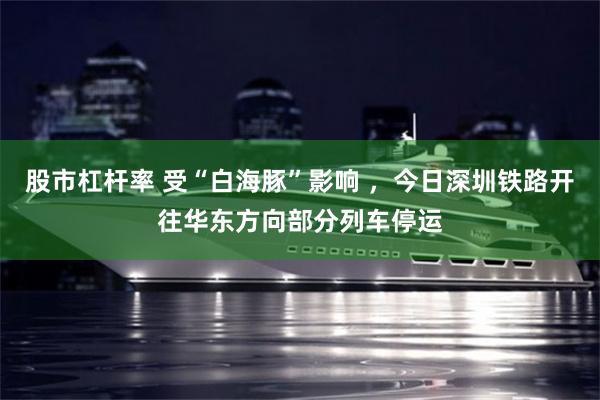 股市杠杆率 受“白海豚”影响 ，今日深圳铁路开往华东方向部分列车停运