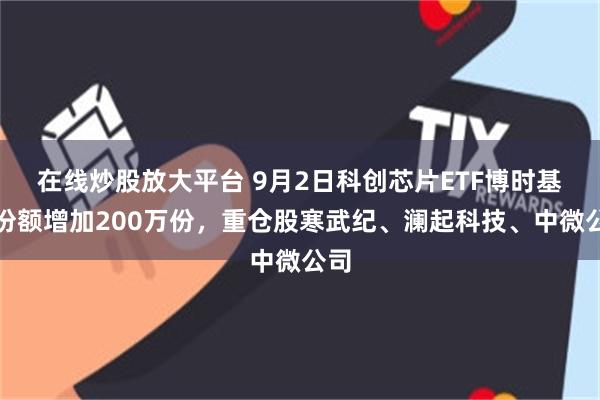 在线炒股放大平台 9月2日科创芯片ETF博时基金份额增加200万份，重仓股寒武纪、澜起科技、中微公司