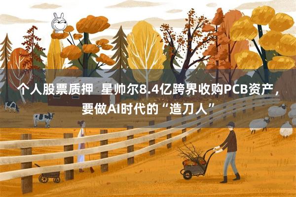 个人股票质押  星帅尔8.4亿跨界收购PCB资产，要做AI时代的“造刀人”