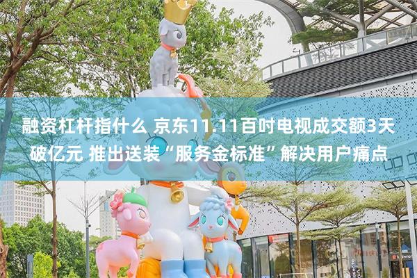 融资杠杆指什么 京东11.11百吋电视成交额3天破亿元 推出送装“服务金标准”解决用户痛点